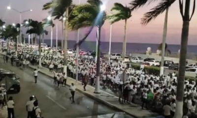 VIDEO |  Marchan miles en Campeche para exigir revocación de mandato de Layda Sansores